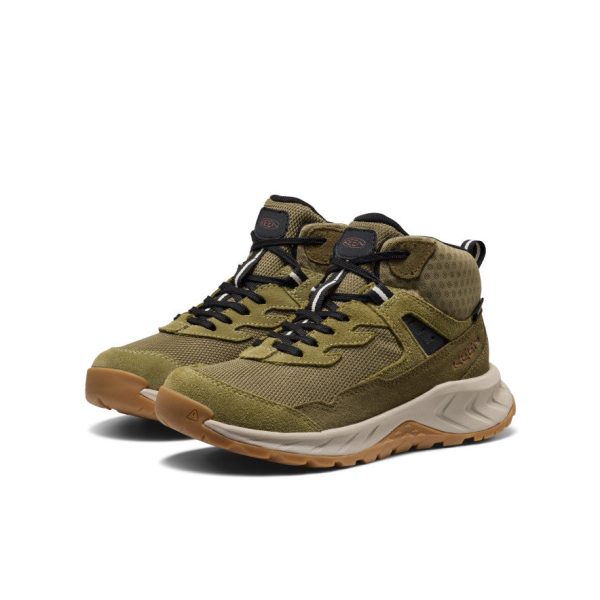Big Kids' Hightrail Waterproof Hiking Boot | Dark Olive/Martini Olive