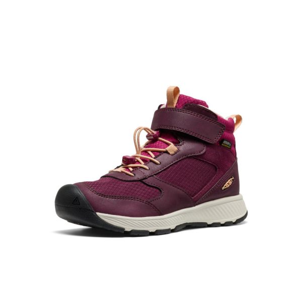 Big Kids' Skua Waterproof Boot  |  Fig/Peach Fuzz