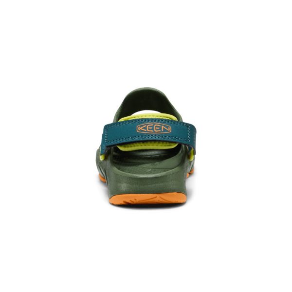 Big Kids' HyperFLT Clog  |  Bronze Green/Orange Peel
