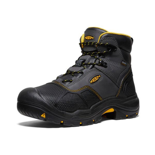 Men's Logandale Waterproof Boot (Steel Toe) | Raven/Black