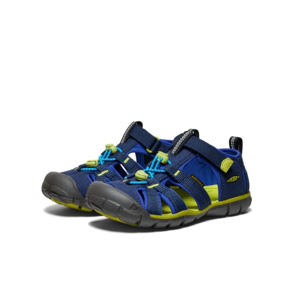 Big Kids' Seacamp II CNX | Naval Academy/Chartreuse