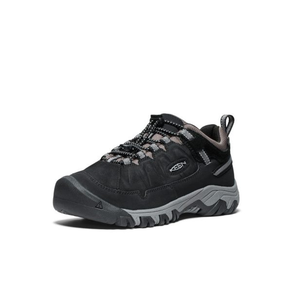 Big Kids' Targhee IV Waterproof Hiking Shoe | Black/Steel Grey