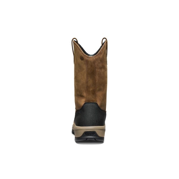 Men's Evanston Pull-On Waterproof Boot (Carbon Toe) | Bison/Black