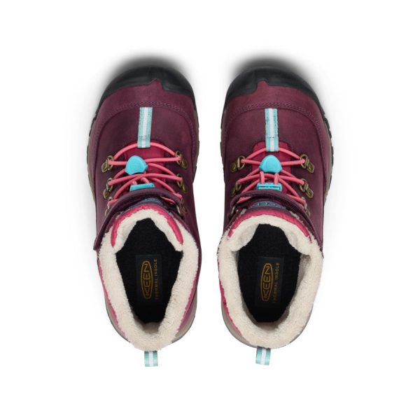 Big Kids' Kanibou Waterproof Winter Boot | Fig/Pink Lemonade