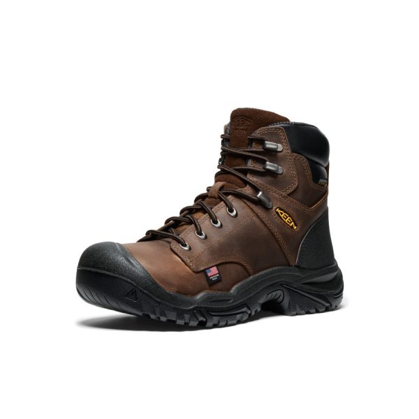 Men's Mt Vernon II 6 Waterproof Boot (Steel Toe) | Dark Earth/Black
