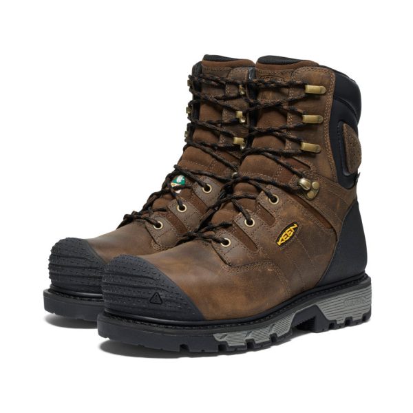 Men's CSA Camden 8 Waterproof Boot (Carbon Toe)  |  Dark Earth/Black