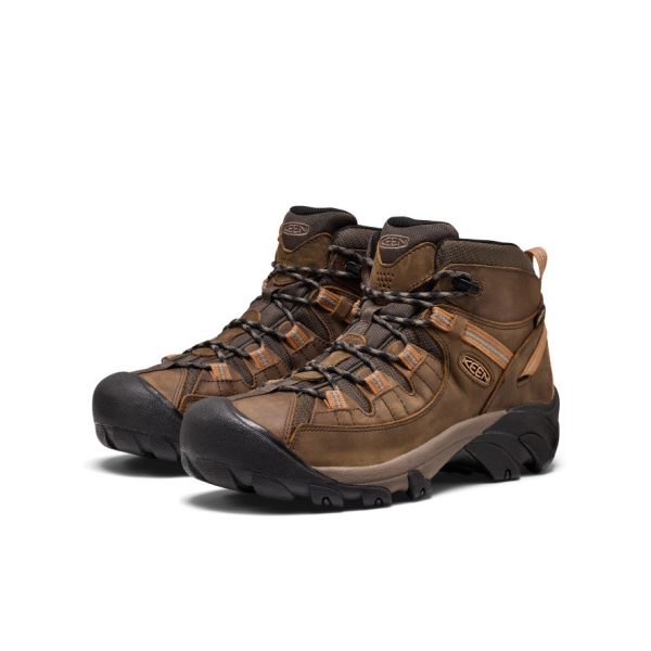 Men's Targhee II Waterproof Mid Wide | Black Olive/Chipmunk