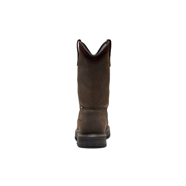 Men's Cincinnati Pull-On 90?? Heel Waterproof Work Boot (Carbon Toe) | Chocolate Brown/Black