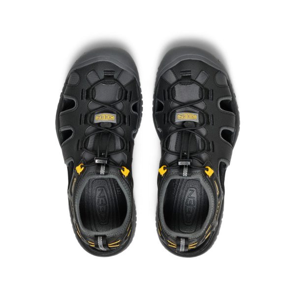 Men's SOLR Sandal  |  Black/Gold