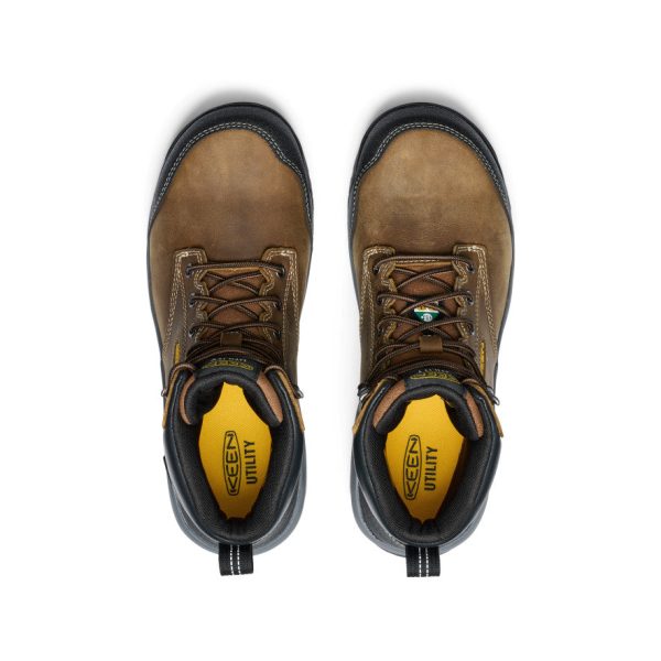 Men's CSA Evanston 6 Waterproof Boot (Carbon Toe) | Bison/Black
