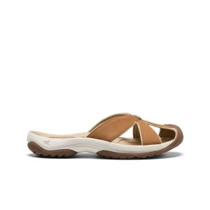 Women's Bali Leather Slide Sandal  |  Chipmunk/Birch