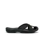 Women's Bali Leather Slide Sandal | Black/Black
