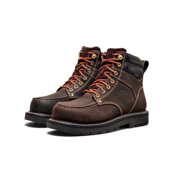 Men's Cincinnati 6 Waterproof 90° Heel Boot (Carbon Toe)  |  Coffee Bean/Black