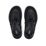 All Gender UNEEK PLT Mary Jane Sneaker  |  Black Smooth Lea