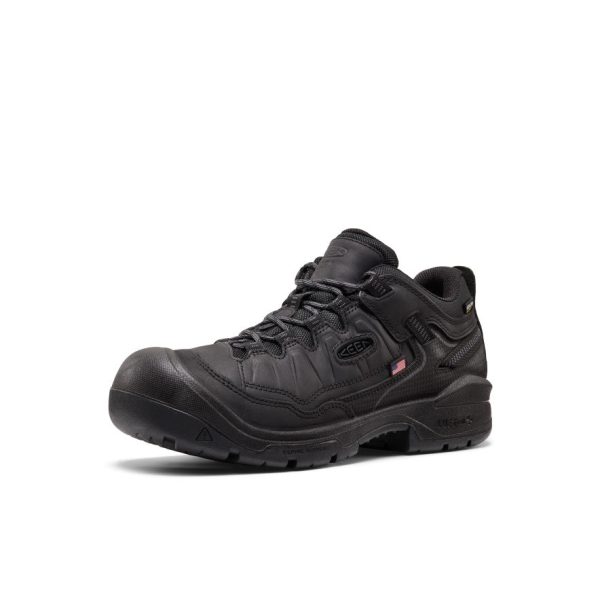 Men's Targhee IV Waterproof Work Shoe (Soft Toe) | Black/Black