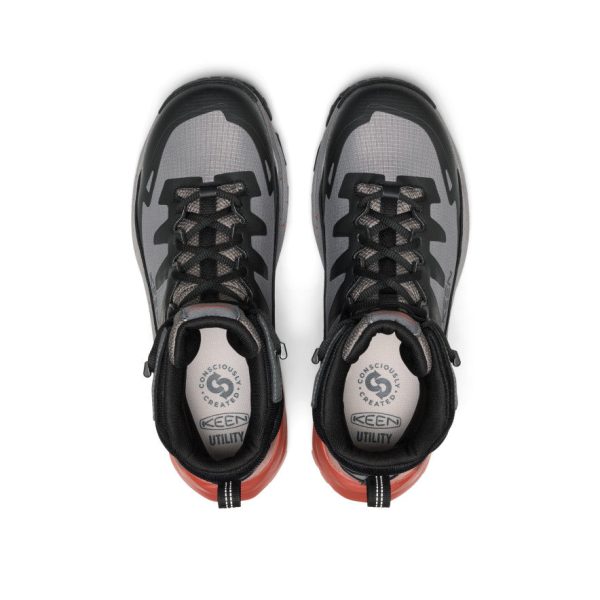 Men's Targhee Blur Waterproof Work Boot (Carbon Toe) | Steel Grey/Black