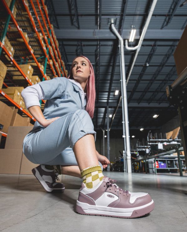 Women's Overton Work Shoe (Carbon Toe) | Toadstool/Star White