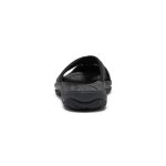 Women's Bali Leather Slide Sandal | Black/Black