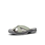 Women's Bali Leather Slide Sandal | Lily Pad/Steel Grey