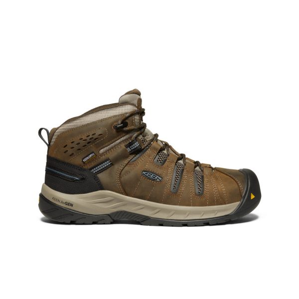 Men's Flint II Waterproof Boot (Steel Toe) | Cascade Brown/Orion Blue