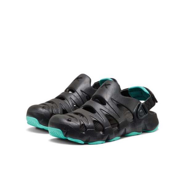 Big Kids' HyperFLT Clog | Black/Bright Aqua