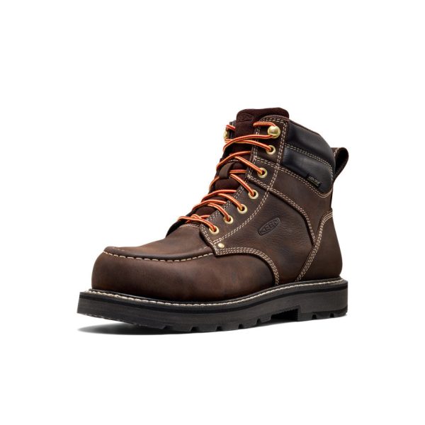 Men's Cincinnati 6 Waterproof 90° Heel Boot (Carbon Toe)  |  Coffee Bean/Black