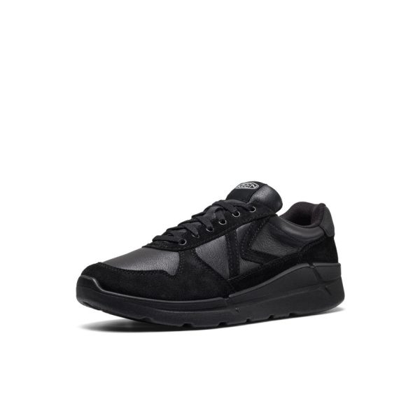 Men's KM2 Leather Jogger | Black/Black